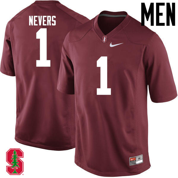 Men Stanford Cardinal #1 Ernie Nevers College Football Jerseys Sale-Cardinal